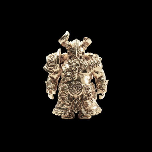 Viking Raider in 14K Gold - detail view 01