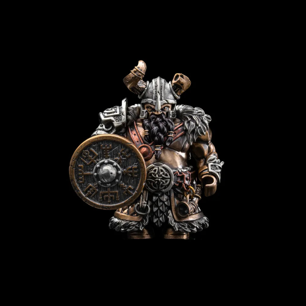 Viking Raider in Bronze, White Bronze, Copper and Brass - detail view 16