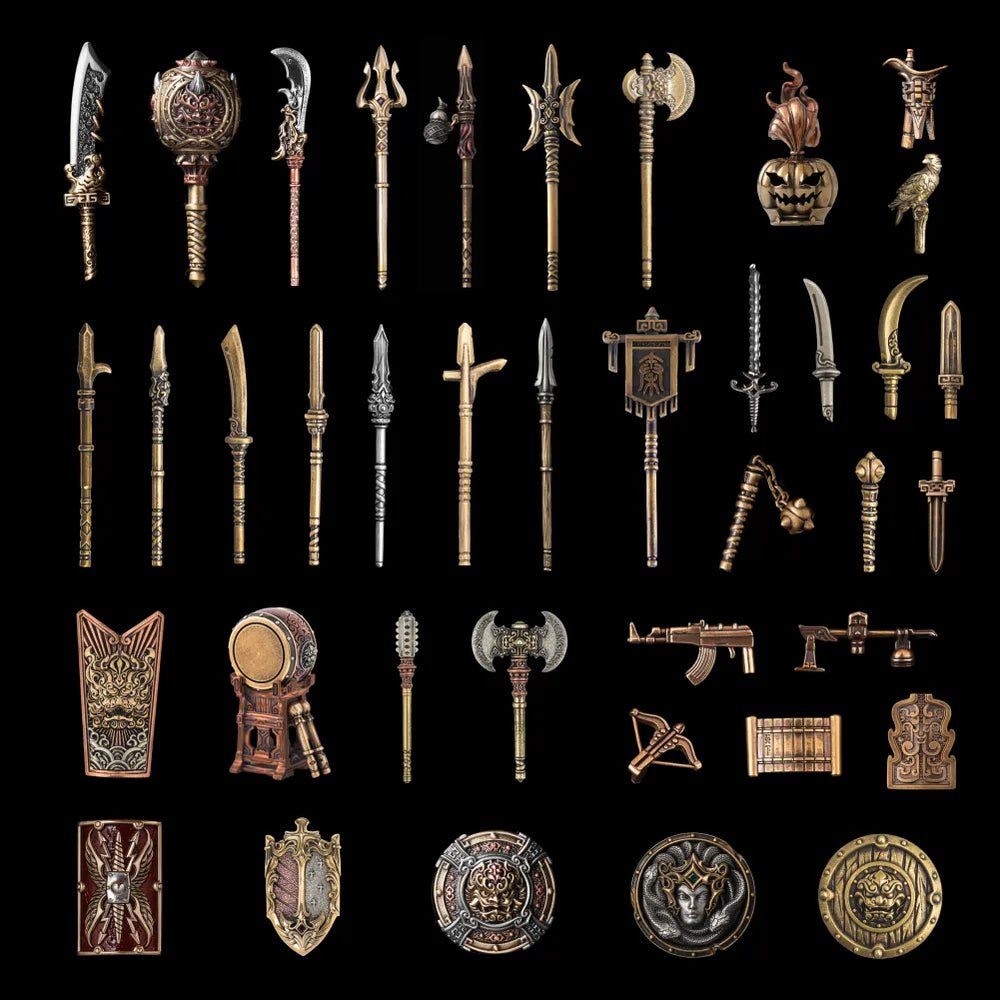Weapon Pack Collection in Brass, Copper and White Bronze - detail view 58