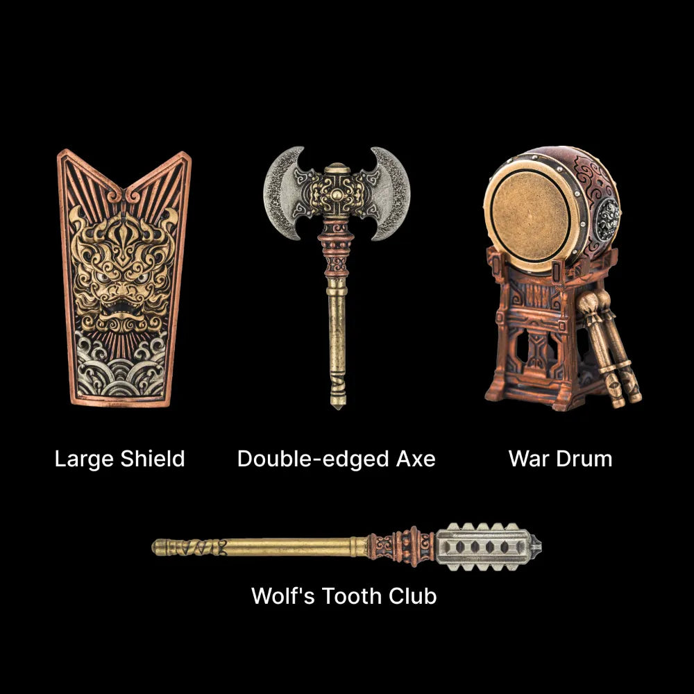 Weapon Pack Collection in Brass, Copper and White Bronze - main view