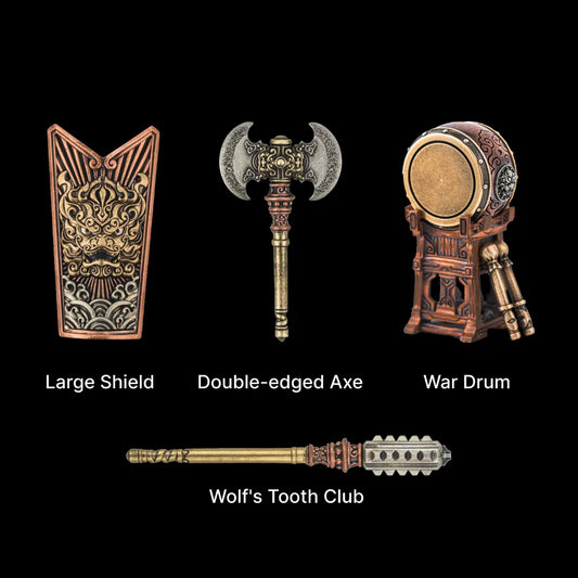 Weapon Pack Collection in Brass, Copper and White Bronze - main view