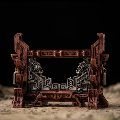 Weapon Stand on a stone surface