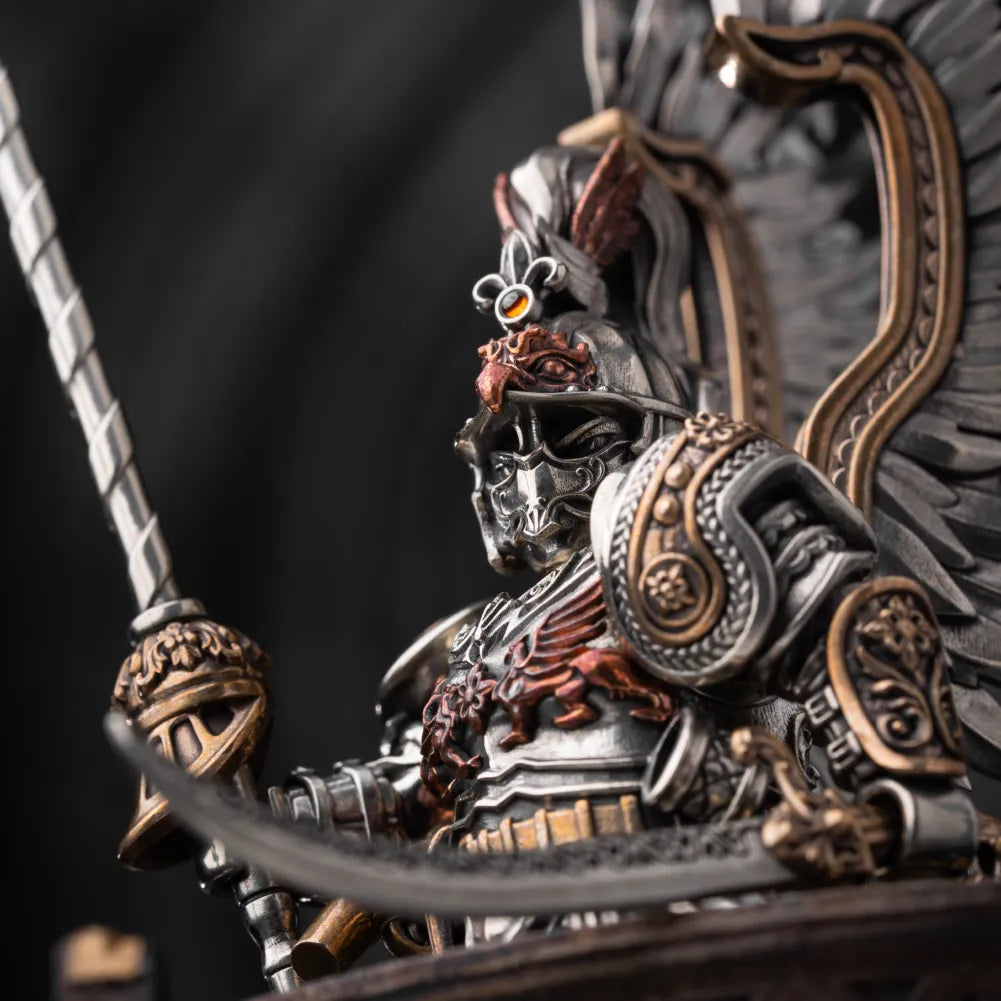 Winged Hussar figure close-up