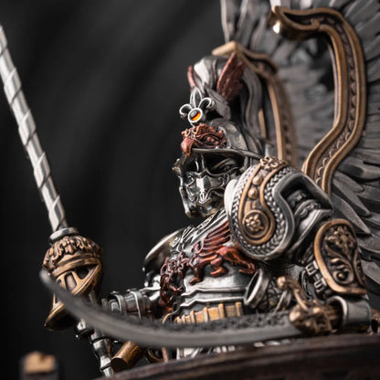 Winged Hussar figure close-up