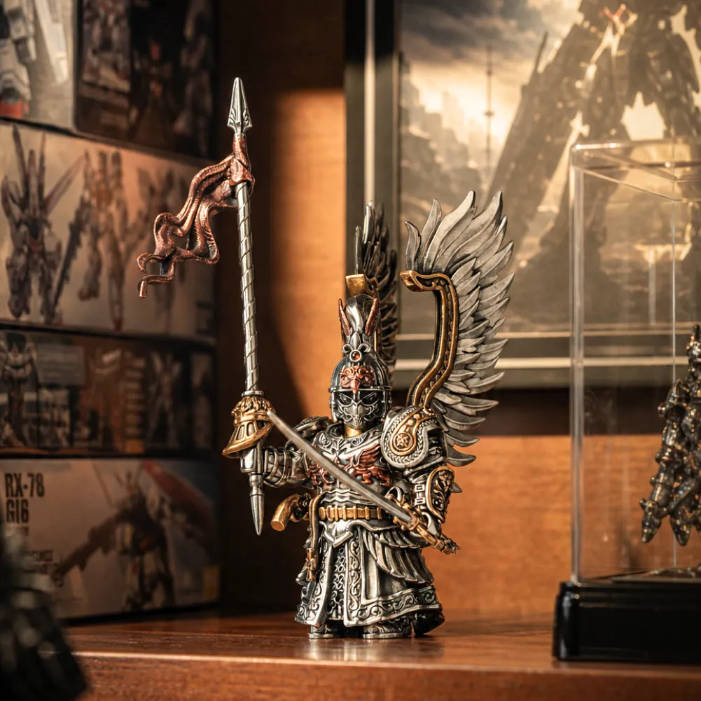 Winged Hussar figure workshop display