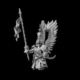 Winged Hussar Complete Edition figure with all accessories in white bronze