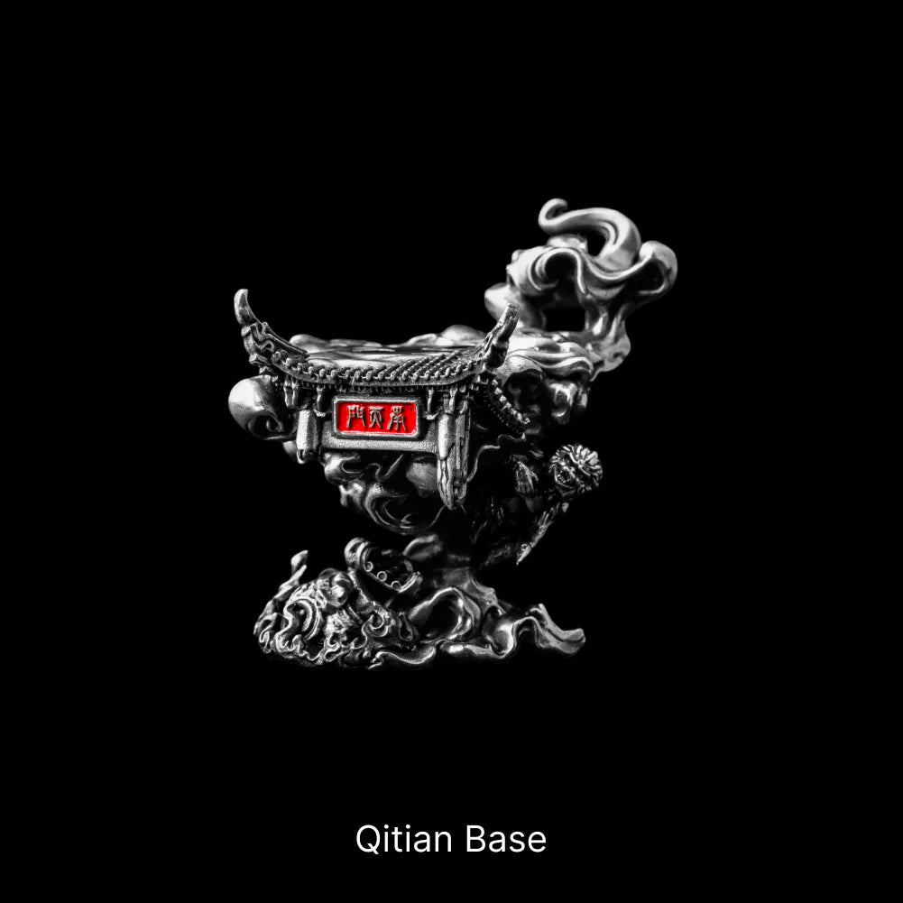 Qitian Base with sculpted cloud details against black