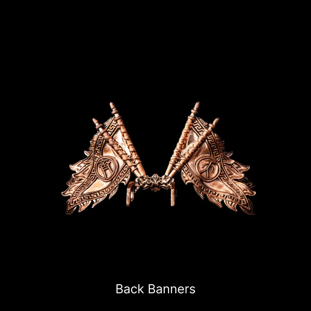 Wukong back banners against a black background