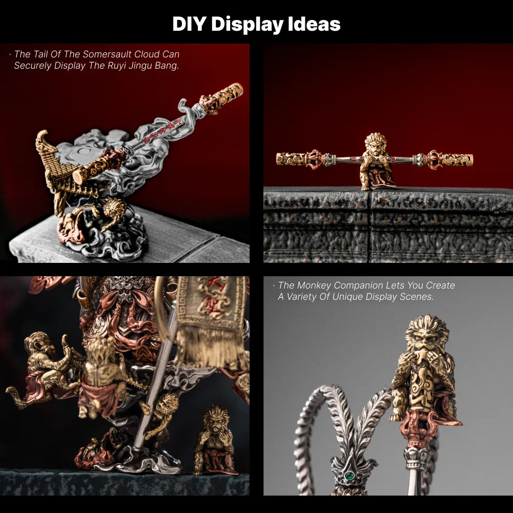 Wukong figure display and accessory arrangement ideas
