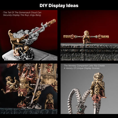 Wukong figure display and accessory arrangement ideas