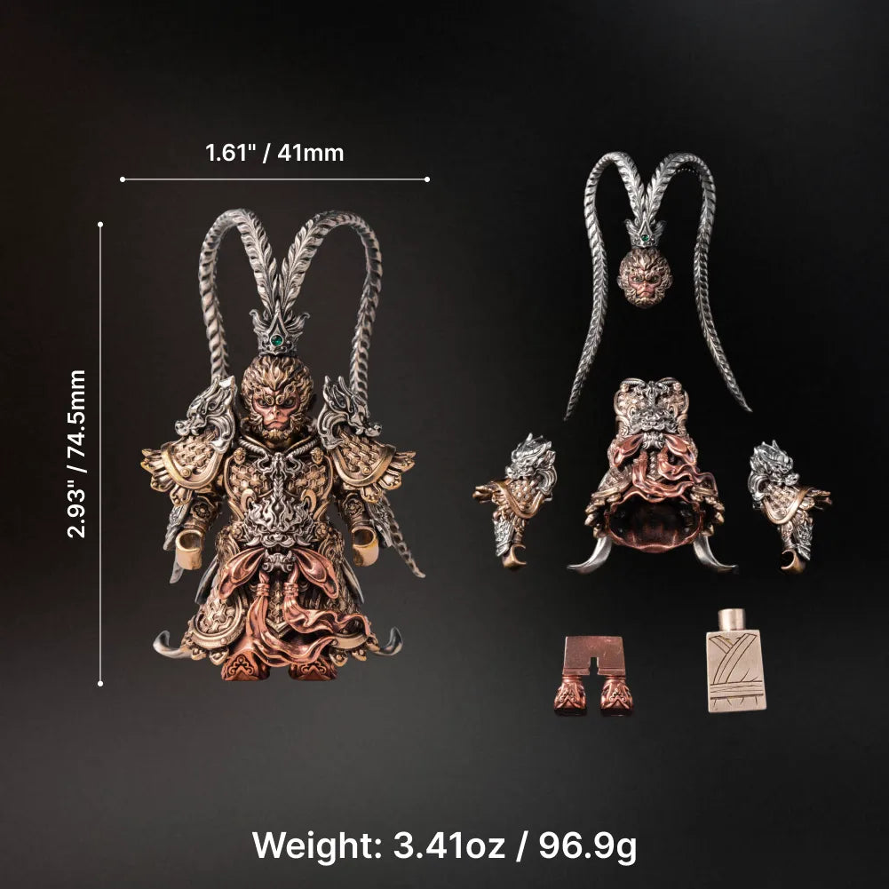 Wukong figure dimensions and component diagram