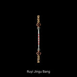 Ruyi Jingu Bang staff against a black background