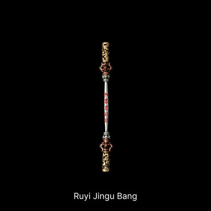Ruyi Jingu Bang staff against a black background