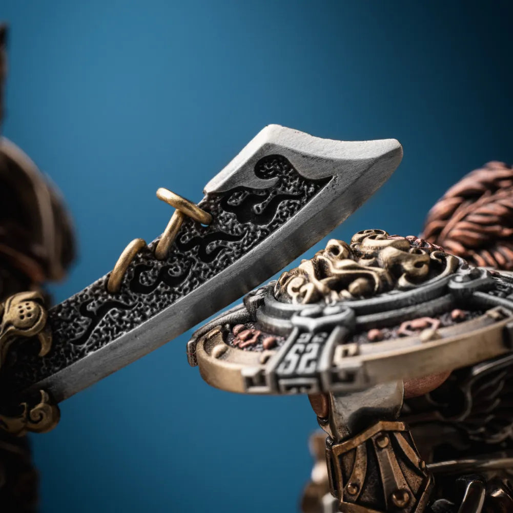 Xiezhi War Hammer in White Bronze, Brass and Copper - detail view 10