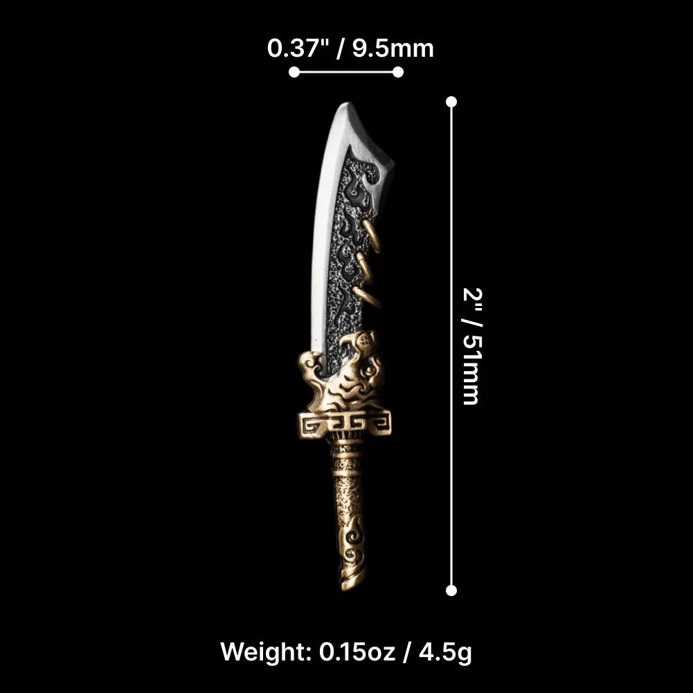 Xiezhi War Hammer in White Bronze, Brass and Copper - detail view 22