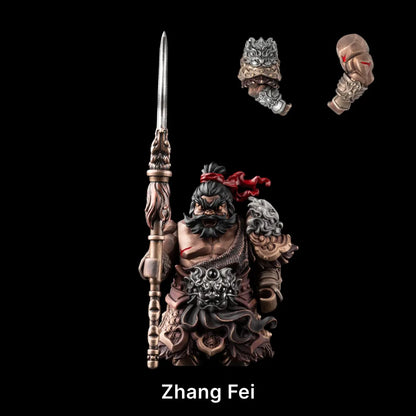 Zhang Fei in Bronze, White Bronze, Copper, Blackened and mixed metals - detail view 13