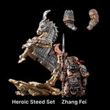 Zhang Fei in Bronze, White Bronze, Copper, Blackened and mixed metals - detail view 17