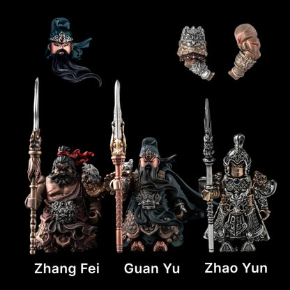 Zhang Fei in Bronze, White Bronze, Copper, Blackened and mixed metals - detail view 19